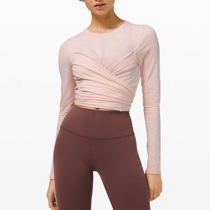 Gather and grow long sleeve pink - sz8